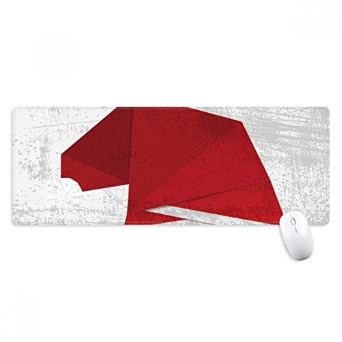 Alfombrilla de ratón extendida de origami navideño, el regalo ideal