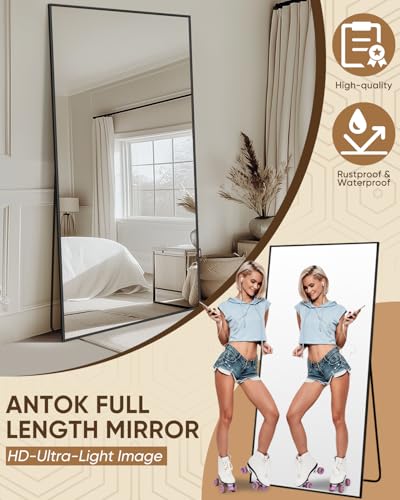 Antok Full Length Mirror – Modern Minimalist Home Accent - Image 4