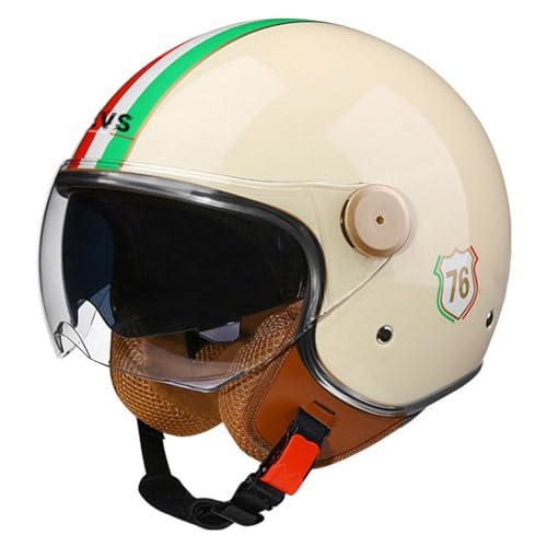 Casco Aperto Moto Mezzo Casco Casco Moto Jet Vintage Omologato