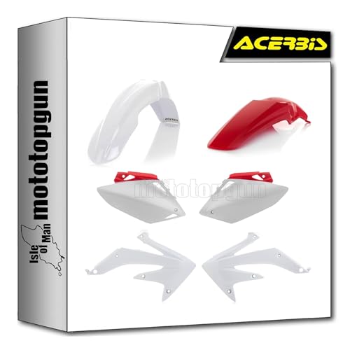 Carenage cassé Honda CRF 450 R ? Changez pour le kit plastique rouge blanc Acerbis