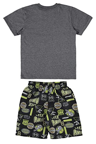 Conjunto Camiseta E Bermuda Infantil, Quimby, Meninos, MESCLA PRETO, 4