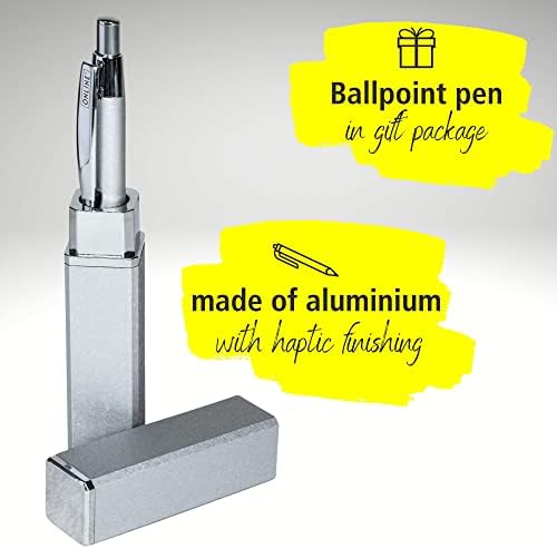 ONLINE ballpoint pen graphite, black writing color, colour silver