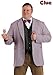 Men's Plus Size Professor Plum Costume | Jacket with Vest, Bow Tie, Glasses, and Character Card | Clue Board Game Outfit 2X