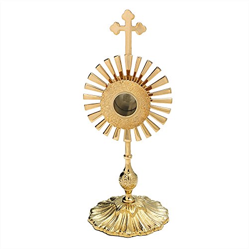 Relicario Custodia Cruz NKlaus de 33cm para Monasterio y Altar Hogar 2