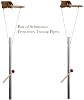 A Pair Schumann Tuned Pipes with Hand Stand to give 7.83 Hz Frequency of Earth Nature Lightning with 2 Mallets Louder Than Tuning Fork
