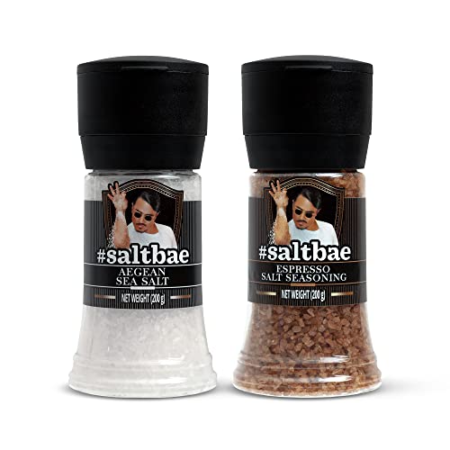 SaltBae Duo Pack Salt Seasonings, 2 pcs high quality salt seasonings for any home cook or grillmaster