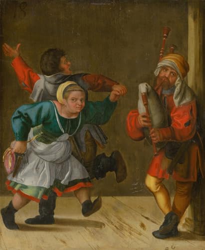 Tableau Danse paysanne d'Albrecht Dürer pour habiller un grand mur vide