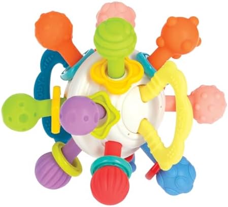 Nubby Hand Rattle Amazon.com: Nuby Twist Ball Teether Activity Toy with Rattle and Fun ...