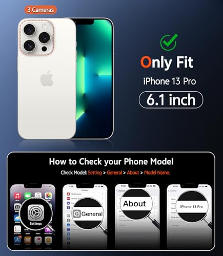 Image of FNTCASE for iPhone 13 Pro Case: Clear Magnetic Phone Cases with Screen Protector Compatible with Magsafe Slim Anti Yellowing Rugged Protective Transparent Cell Phone Cover (B-Alpine Green)