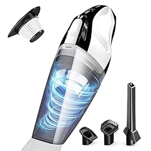 DN DENNOV Handstaubsauger Akku Beutellos, 9000PA 14,8V Starke Saugleistung Akkusauger Akku Handsauger Kabellos (Nass…