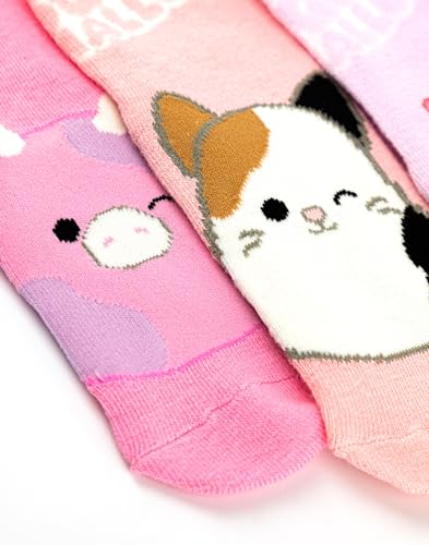Squishmallows Girls Socks Set of 5 Character Calf Socks with Logo Graphic Print | Kids Multi Pack Socks Plush Merchandise4