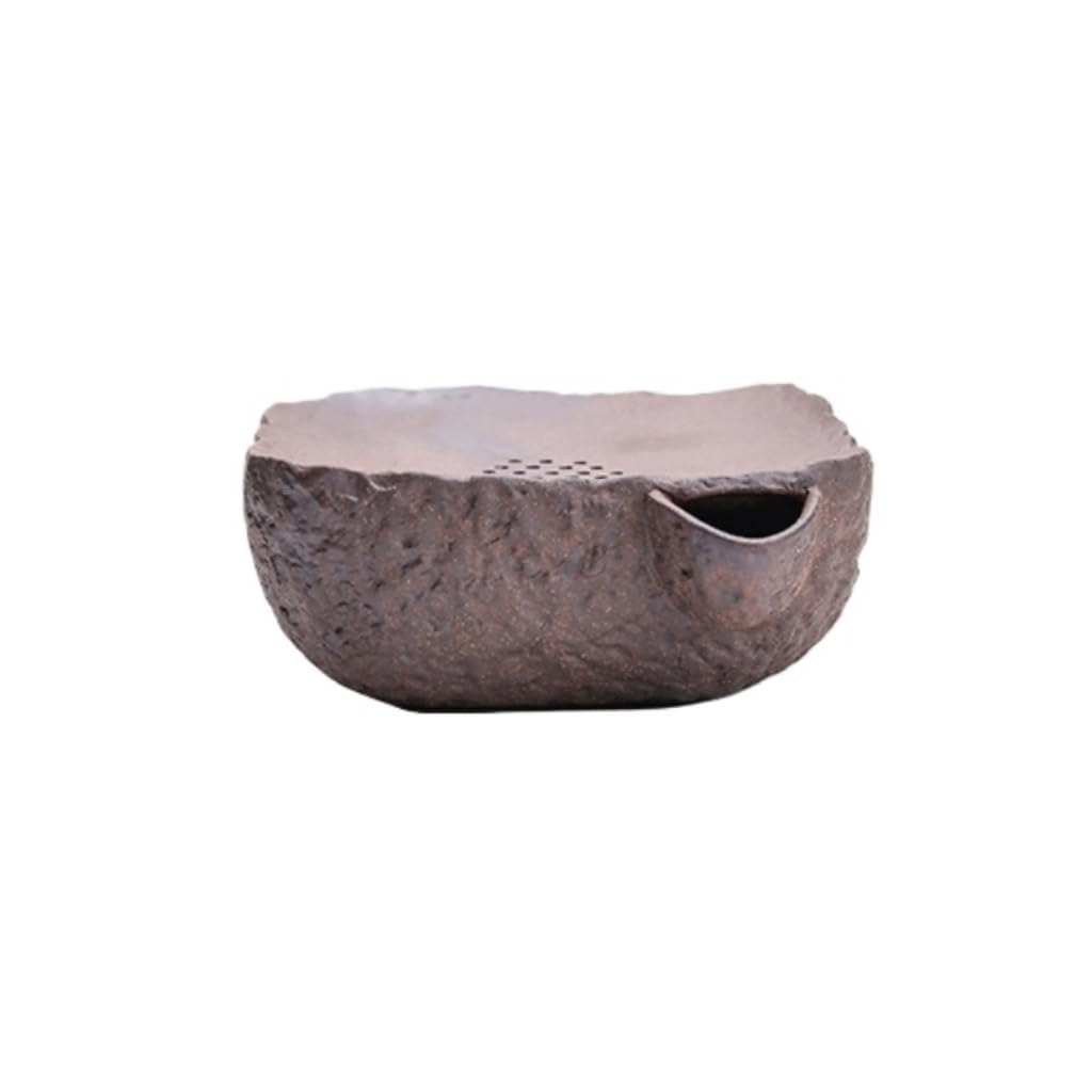 Plateau à thé de style chinois TUSUOD en bois rétro avec drainage