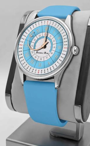 Image of DOUBLERUN Analog Watch, Silicone Strap, Roman Numerals, 24-Hour Display