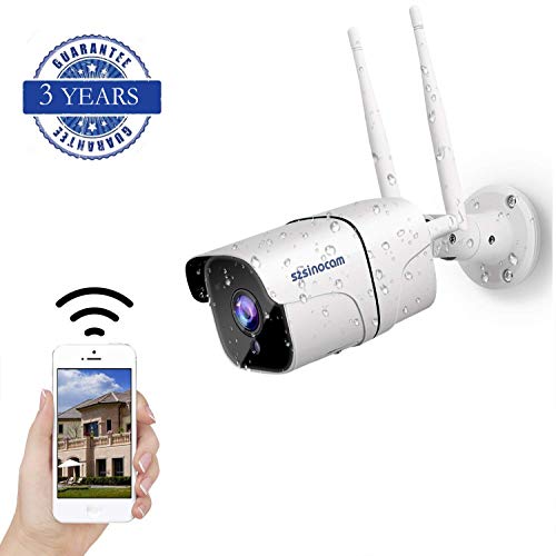 Cámara de vigilancia WiFi externa, Full HD 1080P, cámara IP WiFi, cámara de seguridad impermeable IP66, detección de movimiento, acceso a distancia, audio bidireccional, almacenamiento SD y nube
