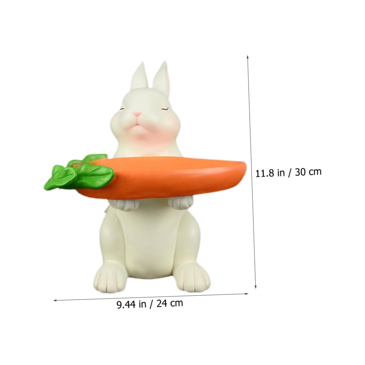 BESPORTBLE Plateau à Clés Lapin De Dessin Animé Assiette De Rangement pour Clés Récipient Décoratif Résine Plateau De Rangement pour Accessoires