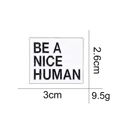 Image of Letter inchNice Human inch Brooch Pin Corsage, Sweater Dress Shawl Creative Jewelry Accessory Decor for Wedding Birthday Party Christmas Gift