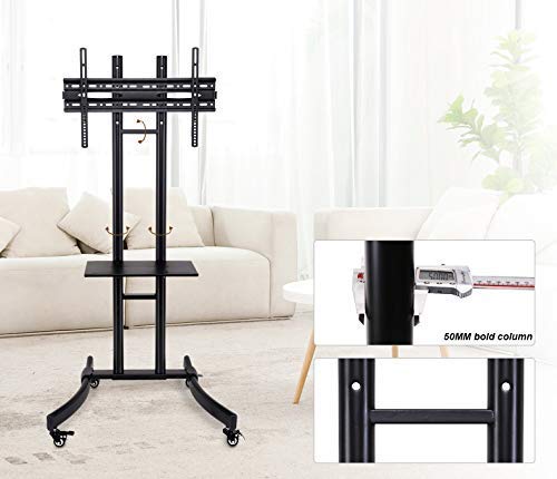 Universal soporte para TV de piso con ruedas para 32 a 65 pulg miniatura 7