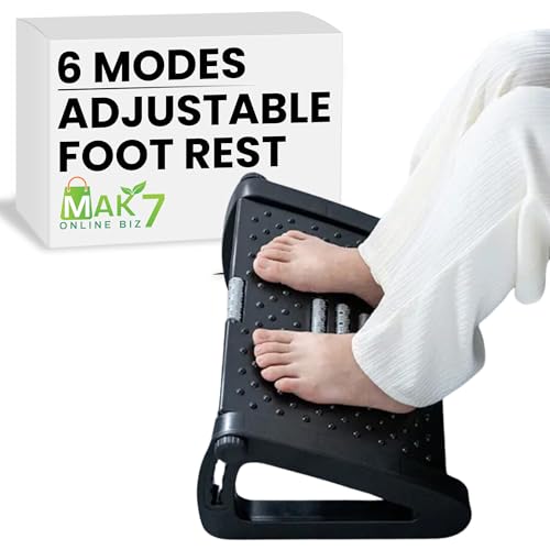 MAK7 ONLINE BIZ Foot Rest for Home, Office Chair | Foot rest for Under Desk, Adjustable...