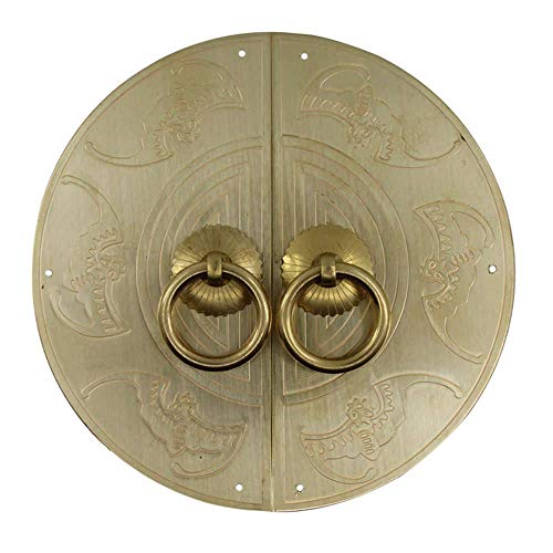 Golpeador de cobre antiguo, cerradura de puerta clásica Tiradores de muebles Tirador...