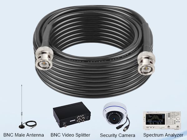 Câble BNC mâle RG58 éliminant les interférences de signal - 6