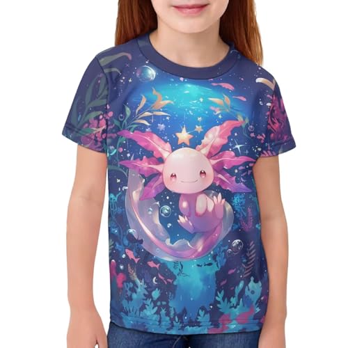 Girls Boys Tees Graphic T-Shirt Short Sleeve Shirts Pullover Top for Kids Summer Clothes 3-163