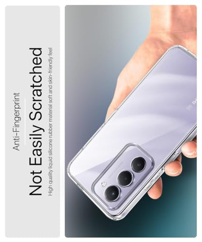 Image of WOW IMAGINE Transparent Back Cover Case for Mi Redmi 15 5G | Raised Bumps for Full Device & Camera Protection Shockproof TPU Silicone Back Case Mobile Cover - Transparent