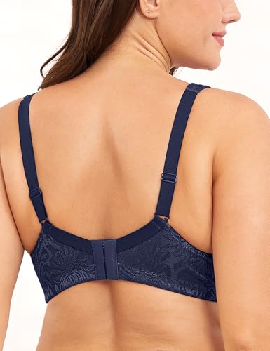 Image of Wingslove Women's Full Coverage Non Padded Comfort Minimizer Wire-Free Bra Plus Size
