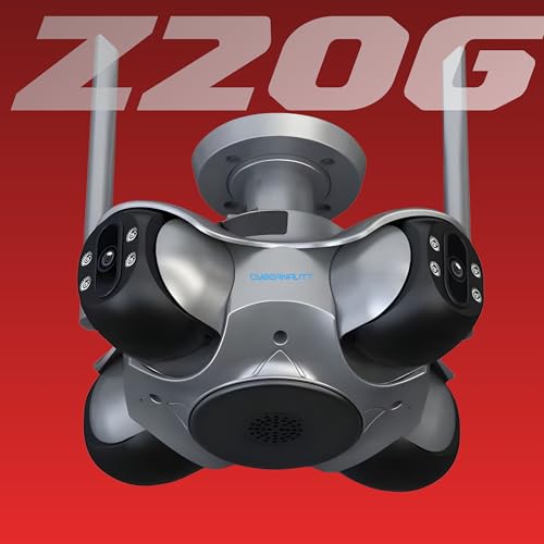 Image of XUGA Cybernautt Z20G 4 Lens WiFi Outdoor Camera | Premium 4-lens panoramic coverage with high-speed WiFi network connection. Active outdoor security and weatherproofing.