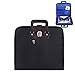 Masonic Regalia Black Faux Leather Soft Masonic Apron Carrying Case with Handle [BLACK]