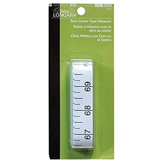 Dritz Longarm 3712 Zero Center Tape Measure, 3/4 x 144-Inch