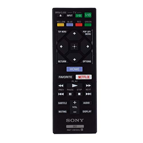 Original Sony RMT-VB100U 4K DVD Blu-Ray Player Remote Control for Models BDP-BX150, BDP-BX350, BDP-BX550, BDP-BX650, BDP-S1500, BDP-S2500, BDP-S2900, BDP-S3500, BDP-S5500, BDP-S6500