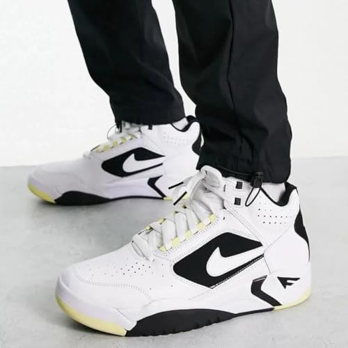 Nike Nike Air Flight Light Mid Trainers in White Lemon Black 100
