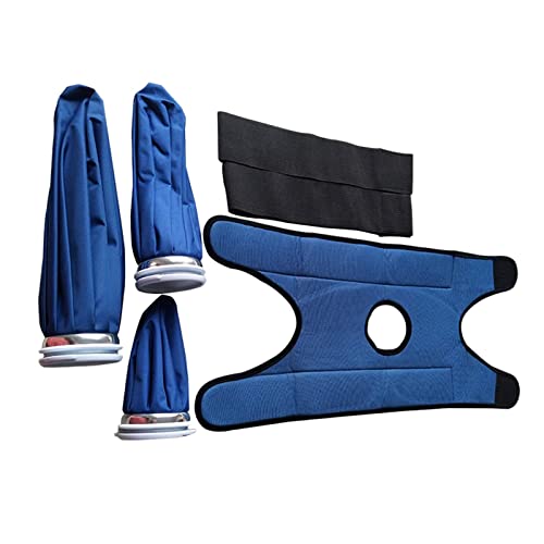 Newmind Sacos de gelo 28 cm, 22,8 cm, 15,2 cm, com suporte flexível, ajustável, reutilizável para lesões no joelho, perna, ombro, contusões