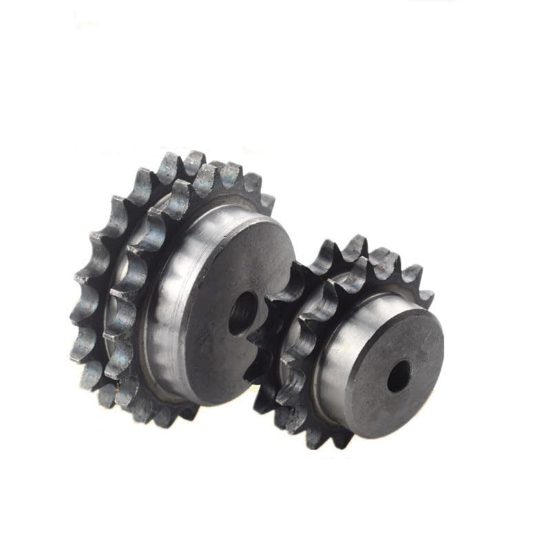 1 pièces 06B-2 Double rangée Pas 9.525mm Acier Industriel pignon Roue dentée 12/13/14/15/16/17/18/19/20/21/22/23/24/25/26/27 Dents (Size : 19 Teeth)