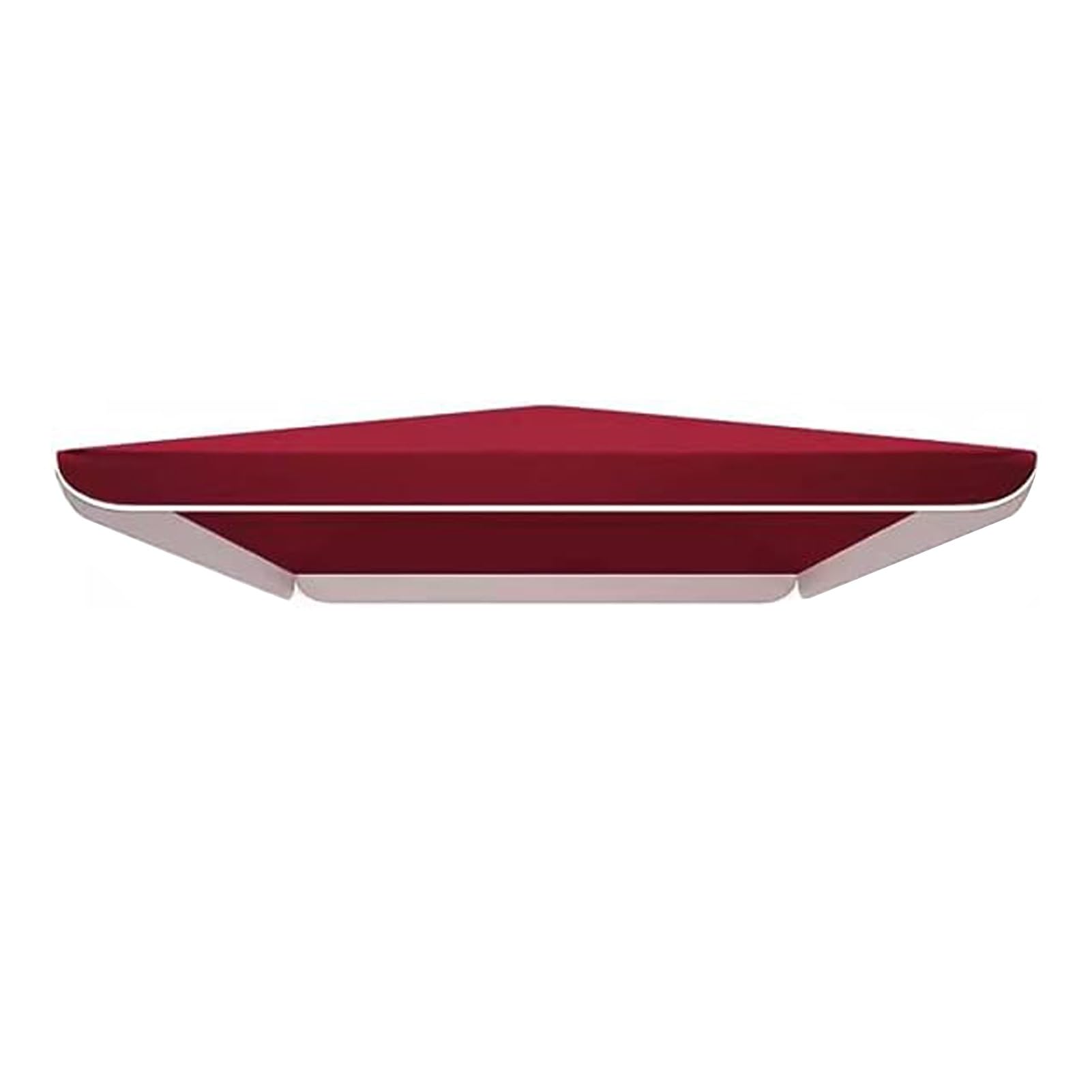 Square/Rectangle Patio Umbrella Replacement Canopy, Top Shade Cover for 4 Ribs, UV Protection (Canopy Only) (Color : Burgundy, Size : 3x3m(10x10ft))
