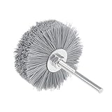 sourcing map Nylon Bürstenaufsatz Scheibenbürste Drahtscheibenbürste 800 Körner mit Schaft ø 6 mm