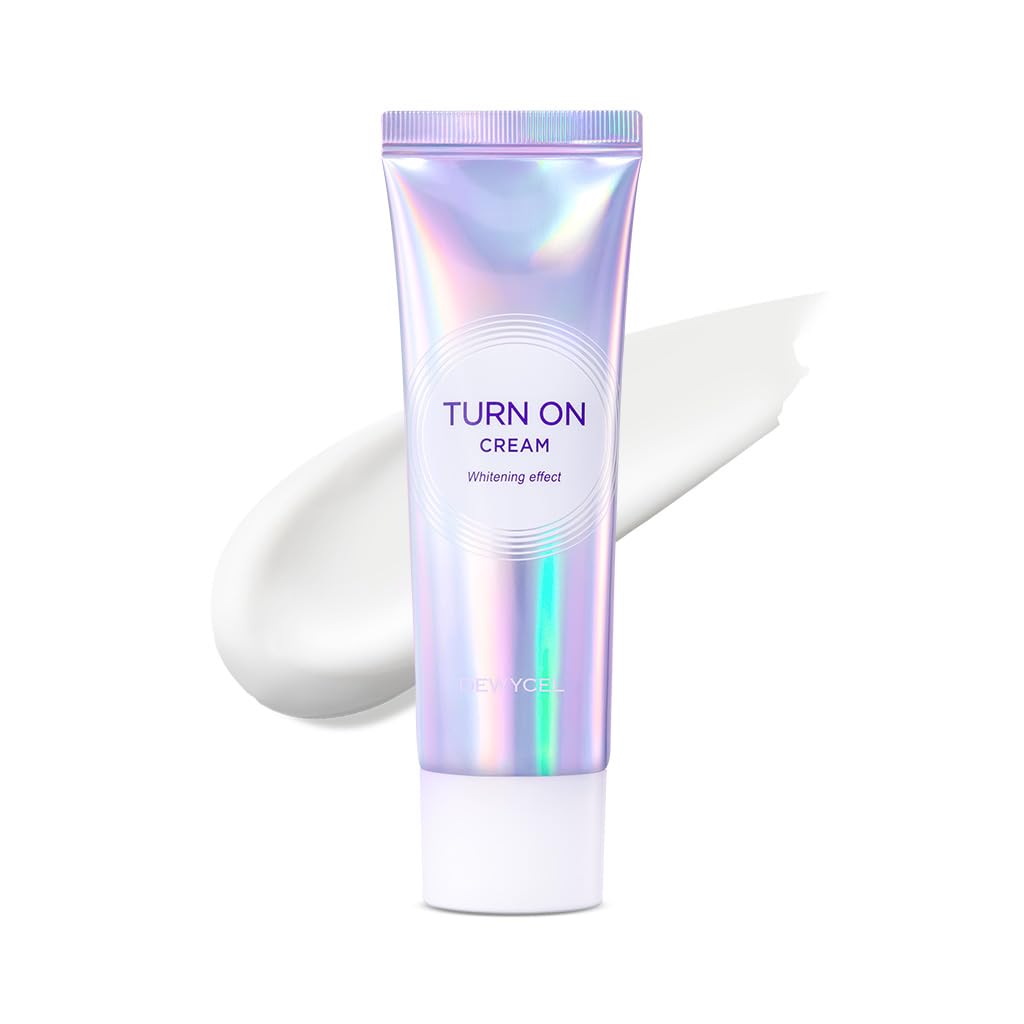 DEWYCEL TURN-ON CREAM with Elastomer gel and Niacinamide | Tone Up Cream, Makeup Base, Primer with Hydration and Skin Protection | Natual No-Makeup Makeup Look | 1.7 fl oz / 50 ml