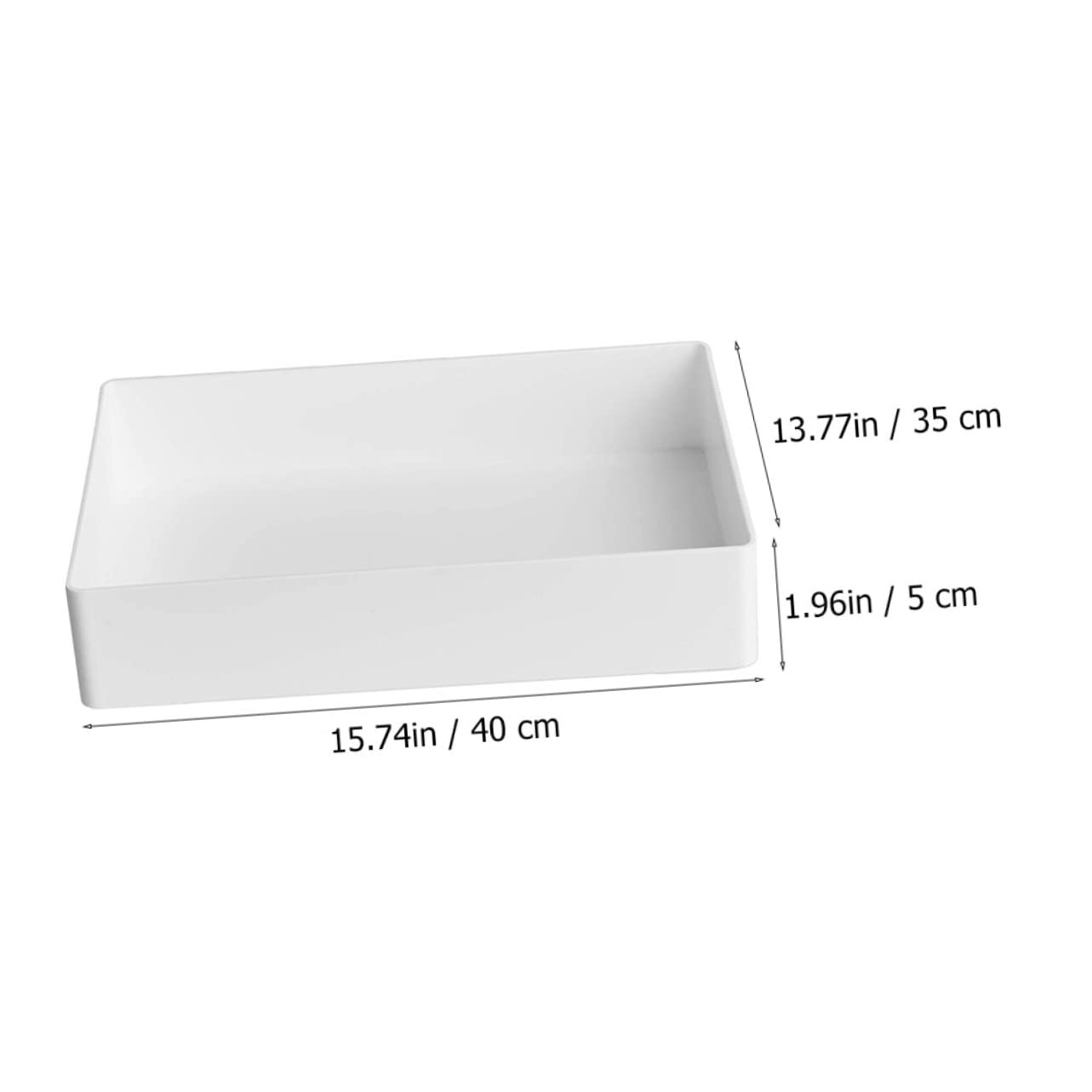 Plateau de Rangement Blanc en Polypropylène Résistant aux Produits Chimiques, Transportable, pour Outils et Petits Consommables de Laboratoire