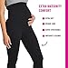 HUE womens Maternity Cotton Leggings, Black, X-Large US