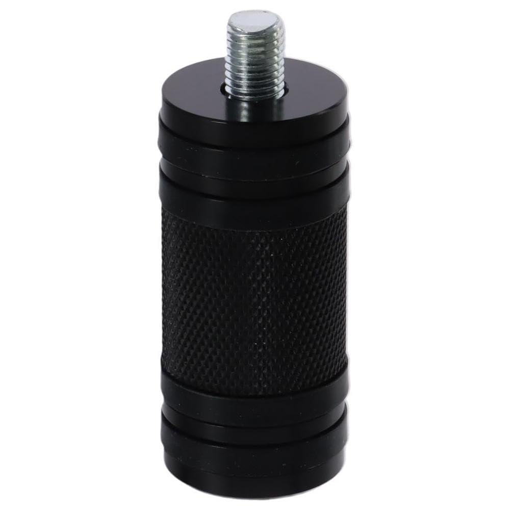 Black Billet Knurled Burst Motorcycle Shifter Peg Softail Chopper Bobber M8 x 1.25 for Motorbike