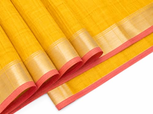 Image of HAIDER ALI AND SONS Grey Cotton Linen Saree for Women | Soft Linen Slub Blend Saree with Running Blouse Piece | Lightweight Handloom Style Saree | Office, Casual, Party & Festival Wear