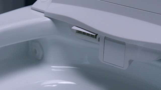 Inodoro inteligente Bio Bidet Discovery DLX de una pieza, alargado, con bidé integrado, tapa automática de apertura y cierre, descarga automática, agua tibia, asiento calefactado y toallitas para bidé miniatura 7