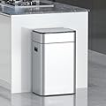 ELPHECO 15 Gallon Stainless Steel Motion Sensor Trash Can, Automatic for Kitchen, Living Room, Office