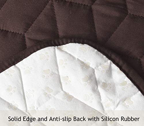 Ameritex Waterproof Nonslip Recliner Cover Christmas Decor Stay In Place, Dog Couch Recliner Cover Furniture Protector For Pets And Kids (Chocolate, 23'') #TOP4
