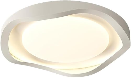 Abinlina Dimmable LED Flush Mount Ceiling Light Fixture for Bedroom, Living Room, Kitchen - 3 Color Modes, Stylish Design, Easy Installation, 44W, 4400lm(15.7in)
