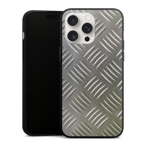 Coque silicone iPhone 15 Pro Max anti-rayures étui souple acier