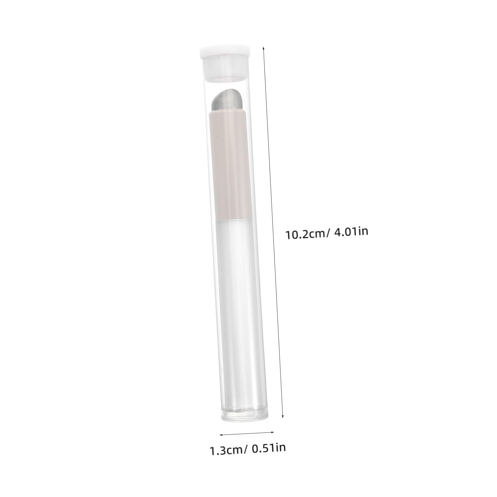 VICASKY Professional Round Head Lip Brush Silicone Lip Scrubber Travel Beauty Tool