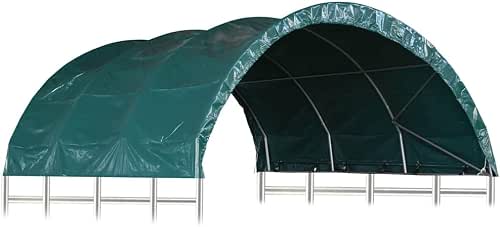 vidaXL Tente pour bétail PVC 3,7x3,7 m Vert