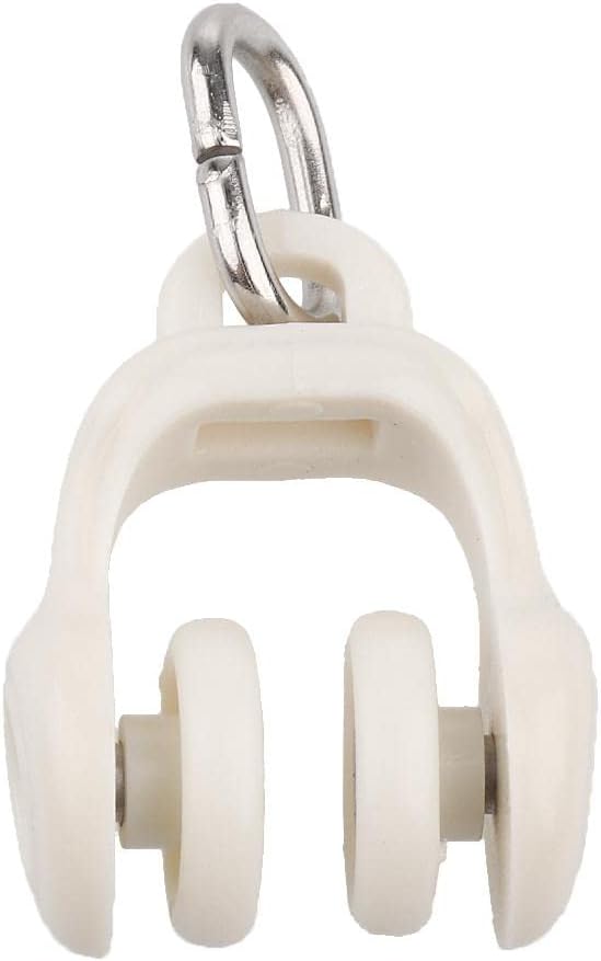 CALANDIS™ 2x10Pcs Curtain Track Glider Rail Slide Roller Runner Hook Ceiling Carrier 1#-25mm | Window Treatments & Hardware