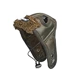 Ipetboom Pet Hat Captain Cap Winter Pilot Hat Dog Helmet Coffee Decor Cat s Dog Cosplay Costume Puppy Airplane Fleece Beanie for Cold Weather, 35cm Head Circumference